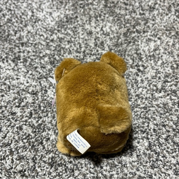 Swibco Puffkins Bosley Bulldog Plush Stuffed Animal Tan White Mini Vintage 4" - Picture 11 of 11